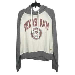 Three Square Texas A&M Aggie Pullover Soft Cozy Fleece Thumb Hole Hoodie Large